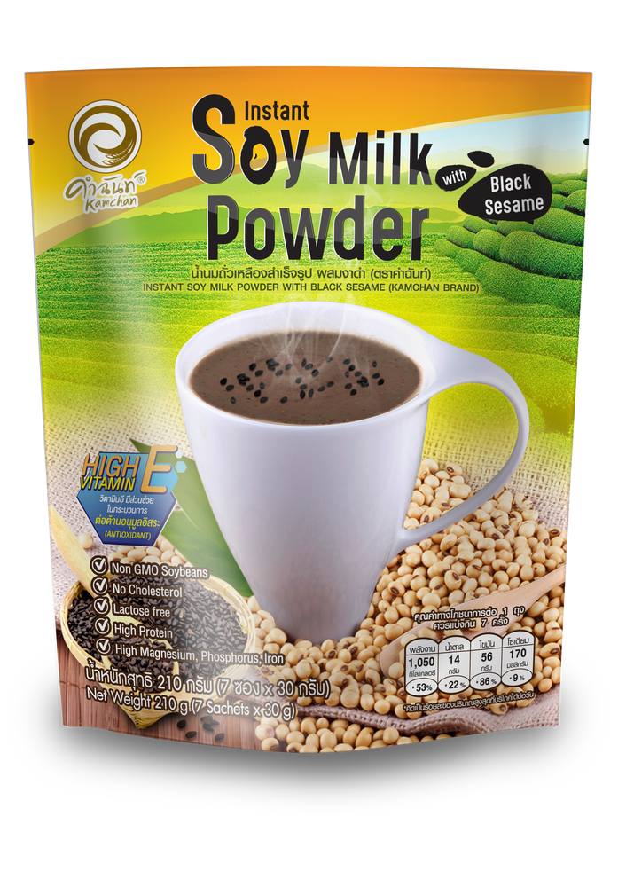KAMCHAN INSTANT SOY MILK POWDER WITH BLACK SESAME Ekowarehouse